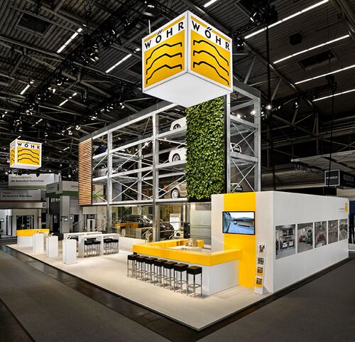 Photo du stand de WÖHR au salon BAU de Munich