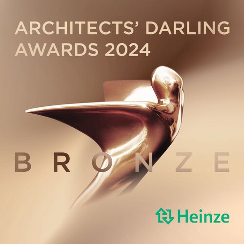 Certificat attestant de la troisième place au concours Heinze Architects' Darling