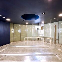 Room with a parking platform