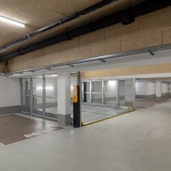 Car parking system in an underground car park