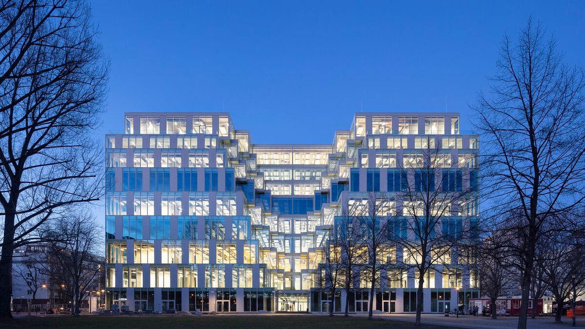Exterior view of the UP! Berlin office building