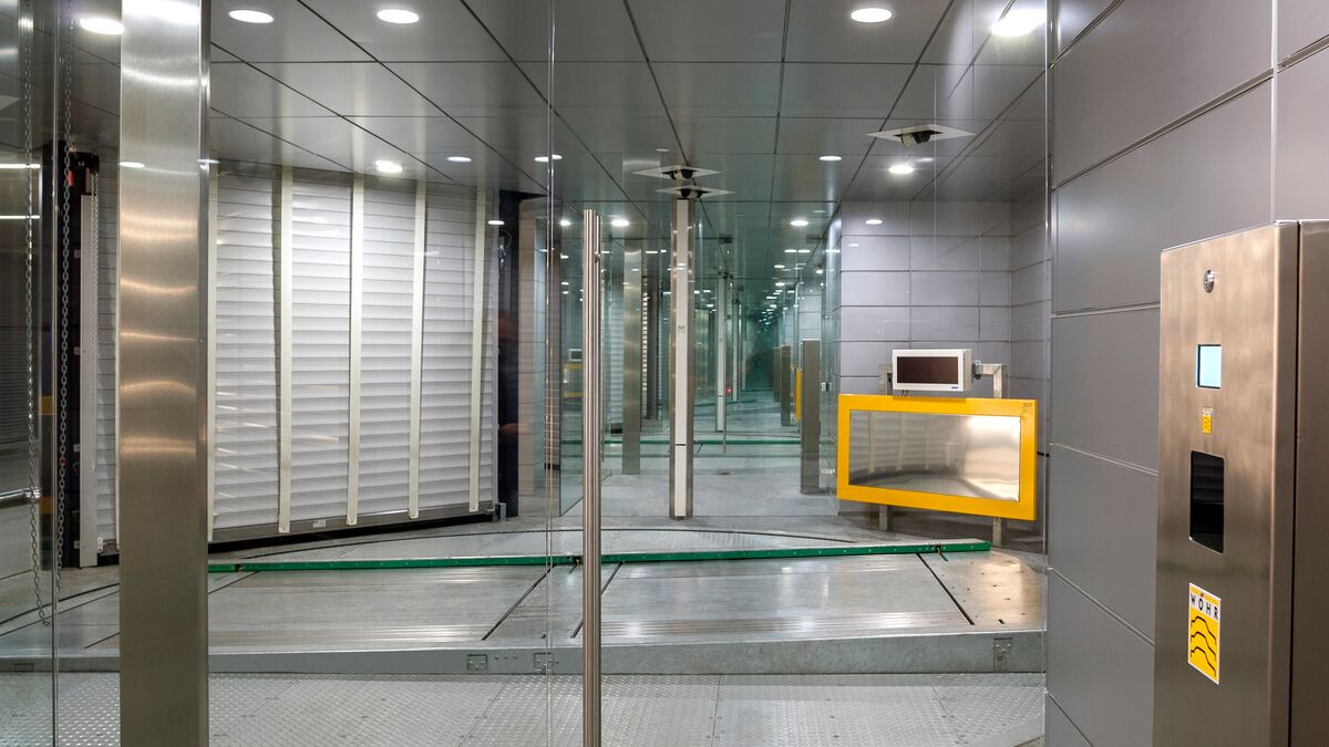 Système de stationnement vu de l’intérieur