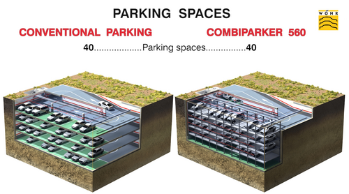Comparaison visuelle de deux systèmes de stationnement