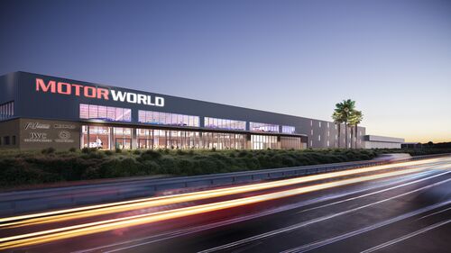 Rendu du bâtiment du Motorworld à Majorque