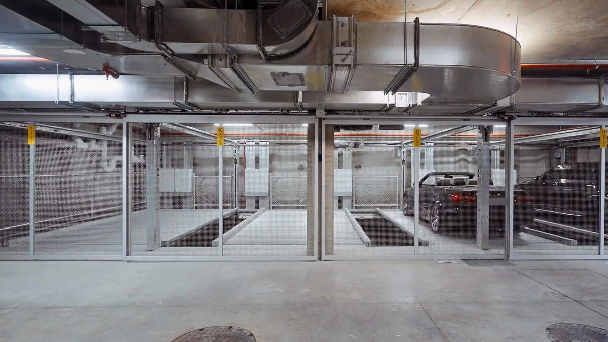 Système de stationnement dans un parking souterrain