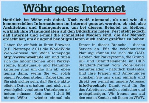 Annonce : WÖHR dispose désormais d'un site Internet